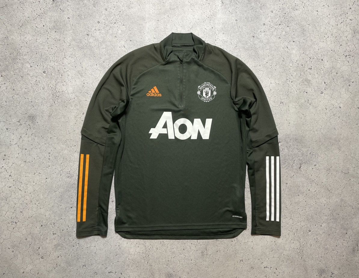 Adidas Adidas Manchester United 1/4 Zip Training Top Jacket Size US M / EU 48-50 / 2 - 1 Thumbnail