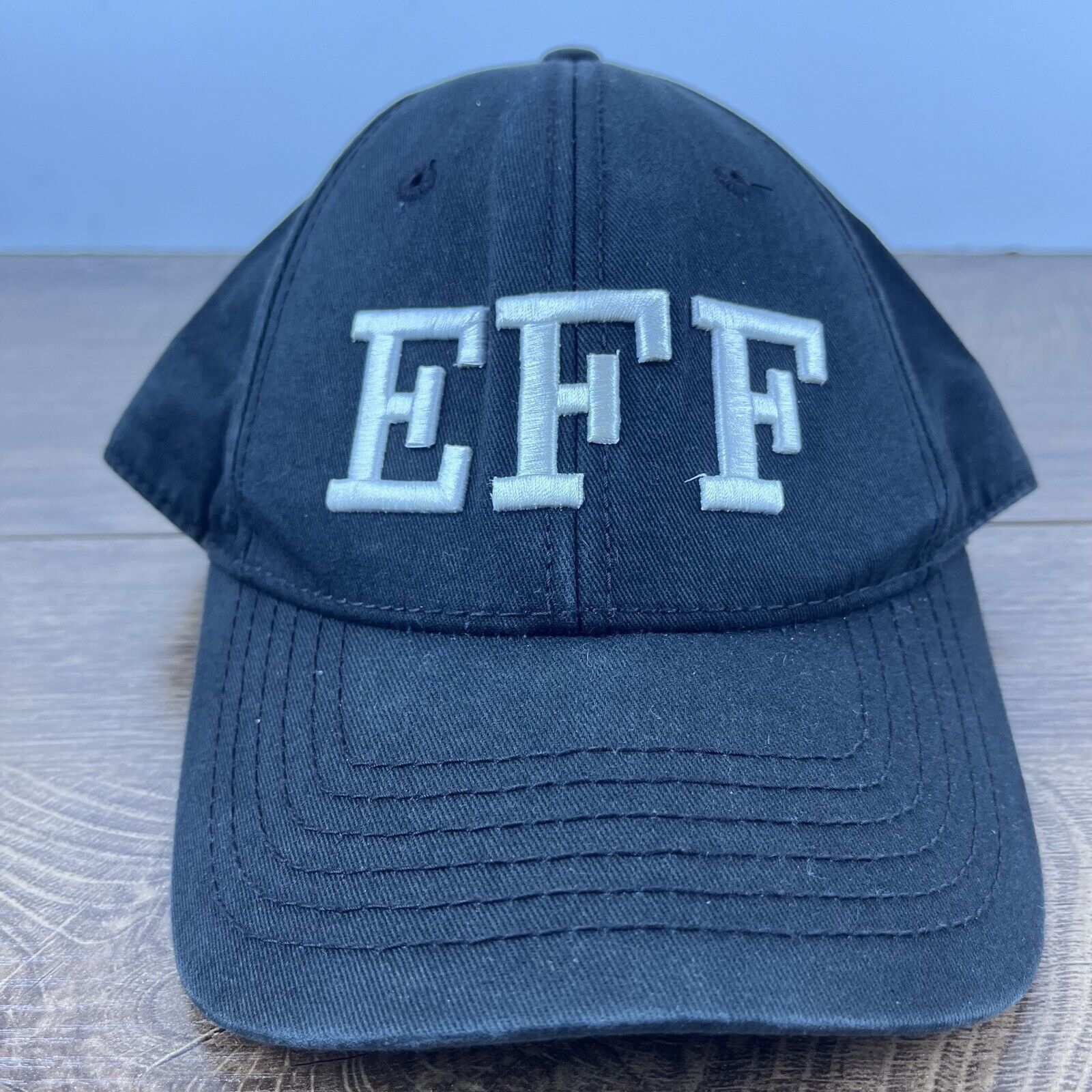 Other EFF Hat EFF Baseball Hat Black Cap Adjustable Hat Black Adul Size ONE SIZE - 1 Thumbnail