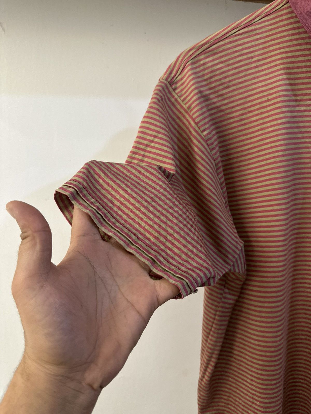 Christian Dior Monsieur 1990 Christian Dior Monsieur Stripes Pocket Polo Tees Size US M / EU 48-50 / 2 - 8 Thumbnail