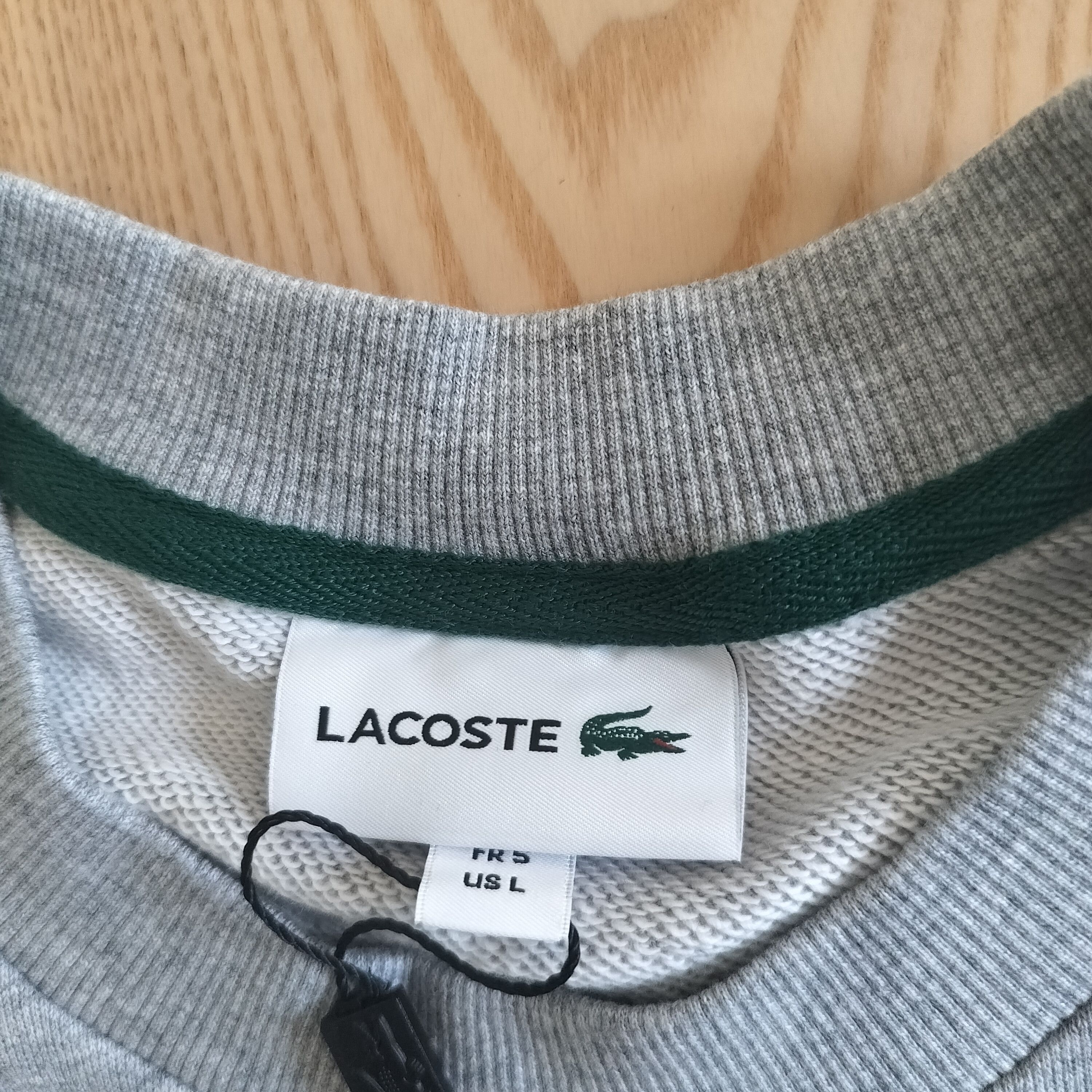 Lacoste Brand New Grey Lacoste Sweatshirt Size L Size US L / EU 52-54 / 3 - 2 Thumbnail