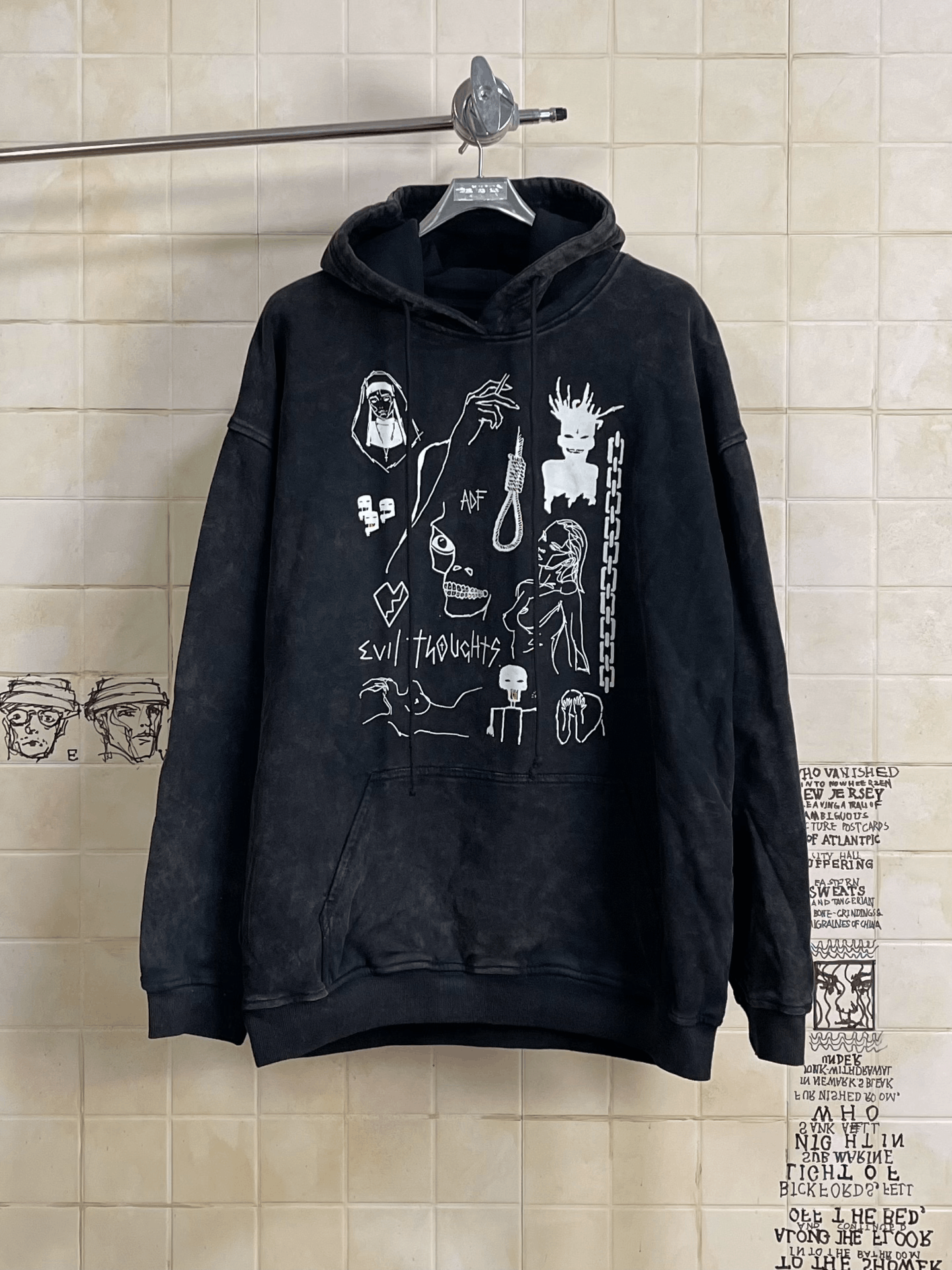 Arno De France Arnodefrance Graphic Oversized Hoodie Size M / US 6-8 / IT 42-44 - 1 Thumbnail