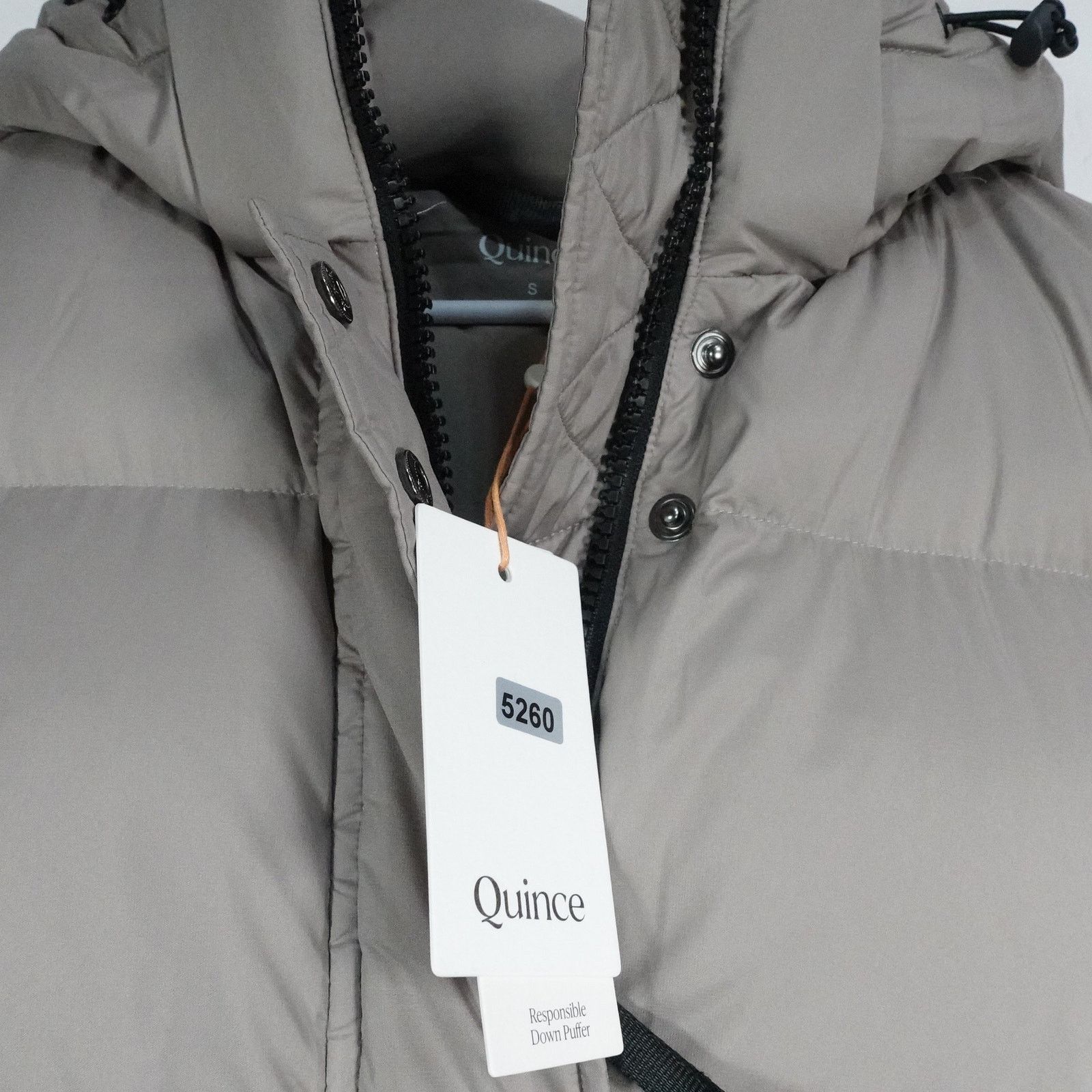 Quince Quince Flawed Small Responsible Down Long Puffer Jacket Gray Size S / US 4 / IT 40 - 5 Thumbnail