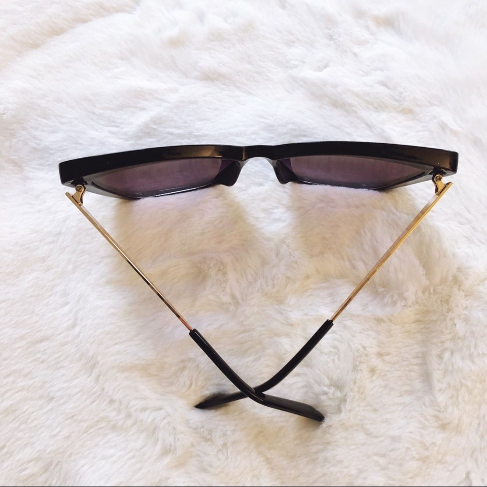 Other Hannah Black Oversized Cat Eye Sunglasses Size ONE SIZE - 9 Thumbnail