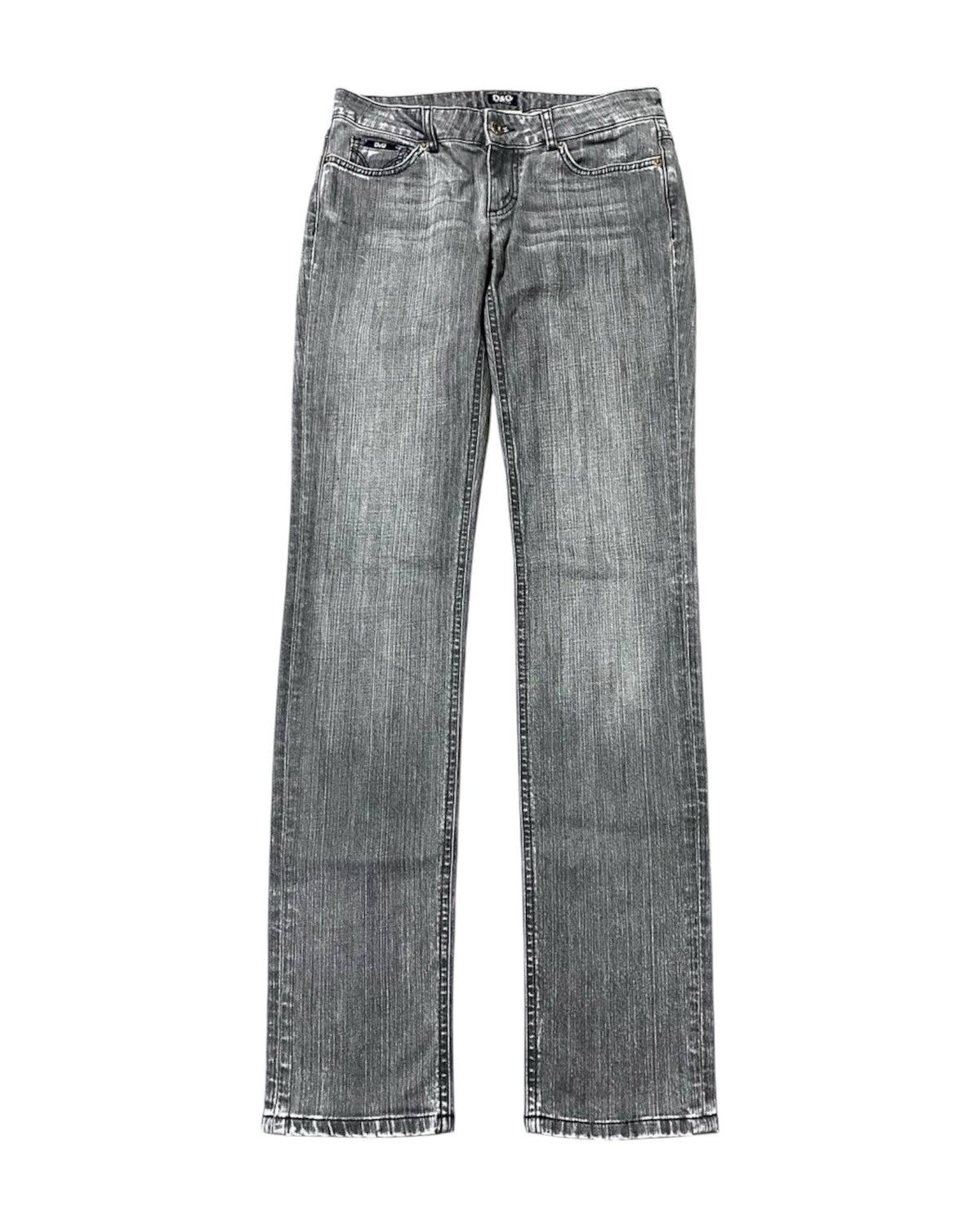 Dolce & Gabbana Dolce & Gabbana D&G Gray Low Tight Washed Jeans Denim Size US 29 - 2 Thumbnail