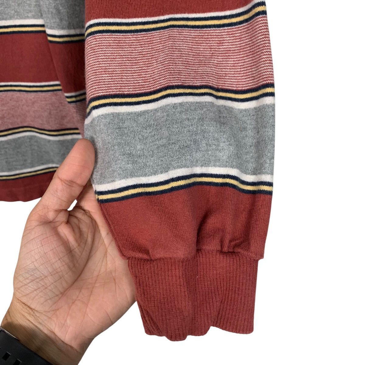 Japanese Brand Vintage 90’s CROCODILE Long Sleeve Polo Shirt #2622-C118 Size US L / EU 52-54 / 3 - 10 Thumbnail