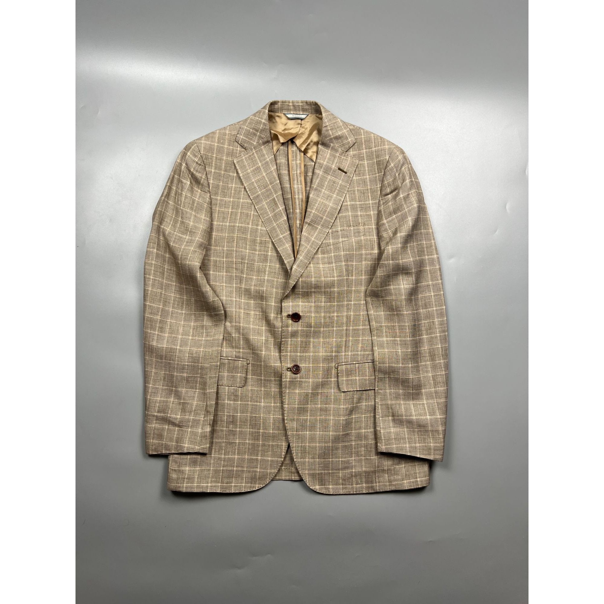 Loro Piana Flannel Bay Napoli Ing Loro Piana Linen Blend Blazer (Y0880) Size 40R - 1 Thumbnail