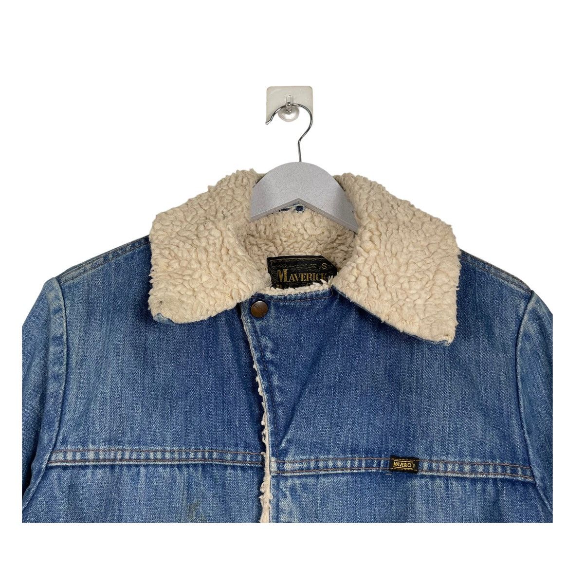 Vintage × Western Rise 💥80s VINTAGE MAVERICK DENIM SHERPA JEAN JACKET Size US M / EU 48-50 / 2 - 5 Thumbnail