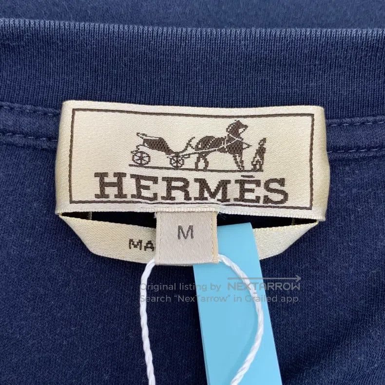 Hermes Hermes Leather badge logo pattern printed half skirt Size US M / EU 48-50 / 2 - 5 Thumbnail