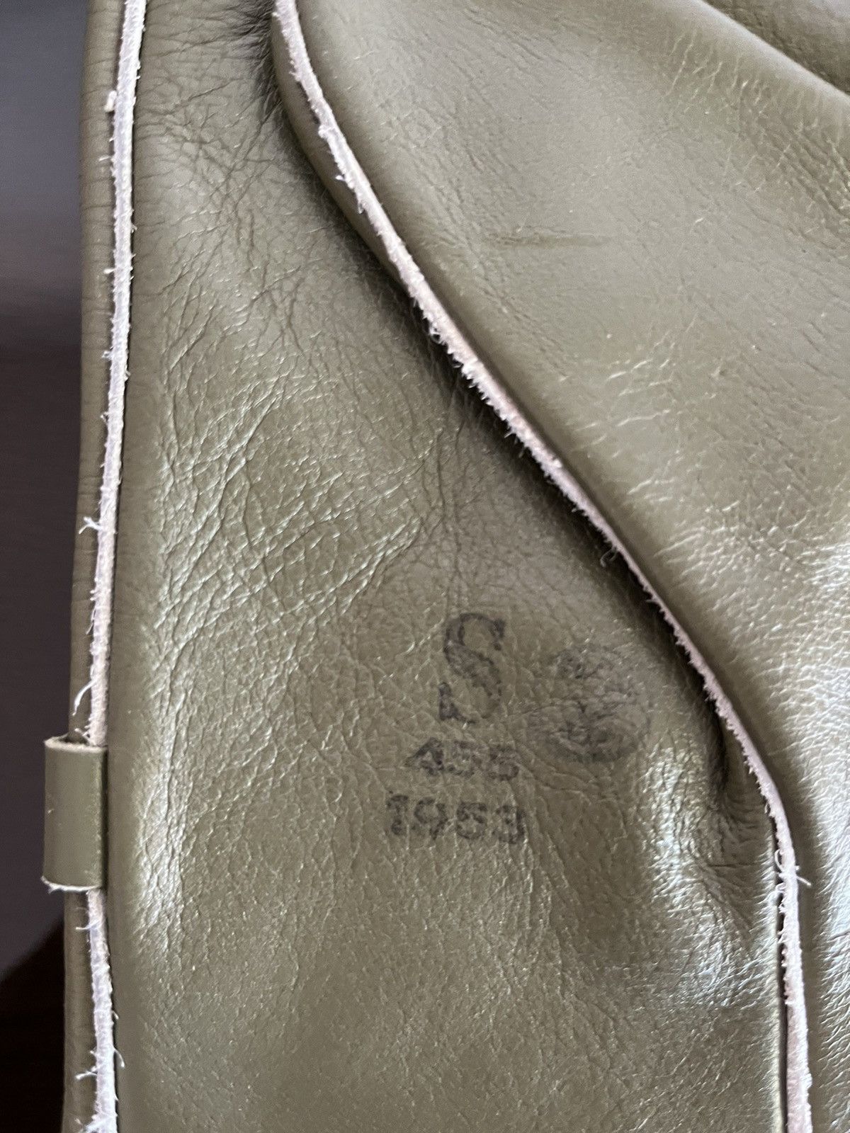 Leather × Vintage 🇨🇦 Army Dated 1953 Korea War Leather Palm Mittens Shell Size ONE SIZE - 4 Thumbnail
