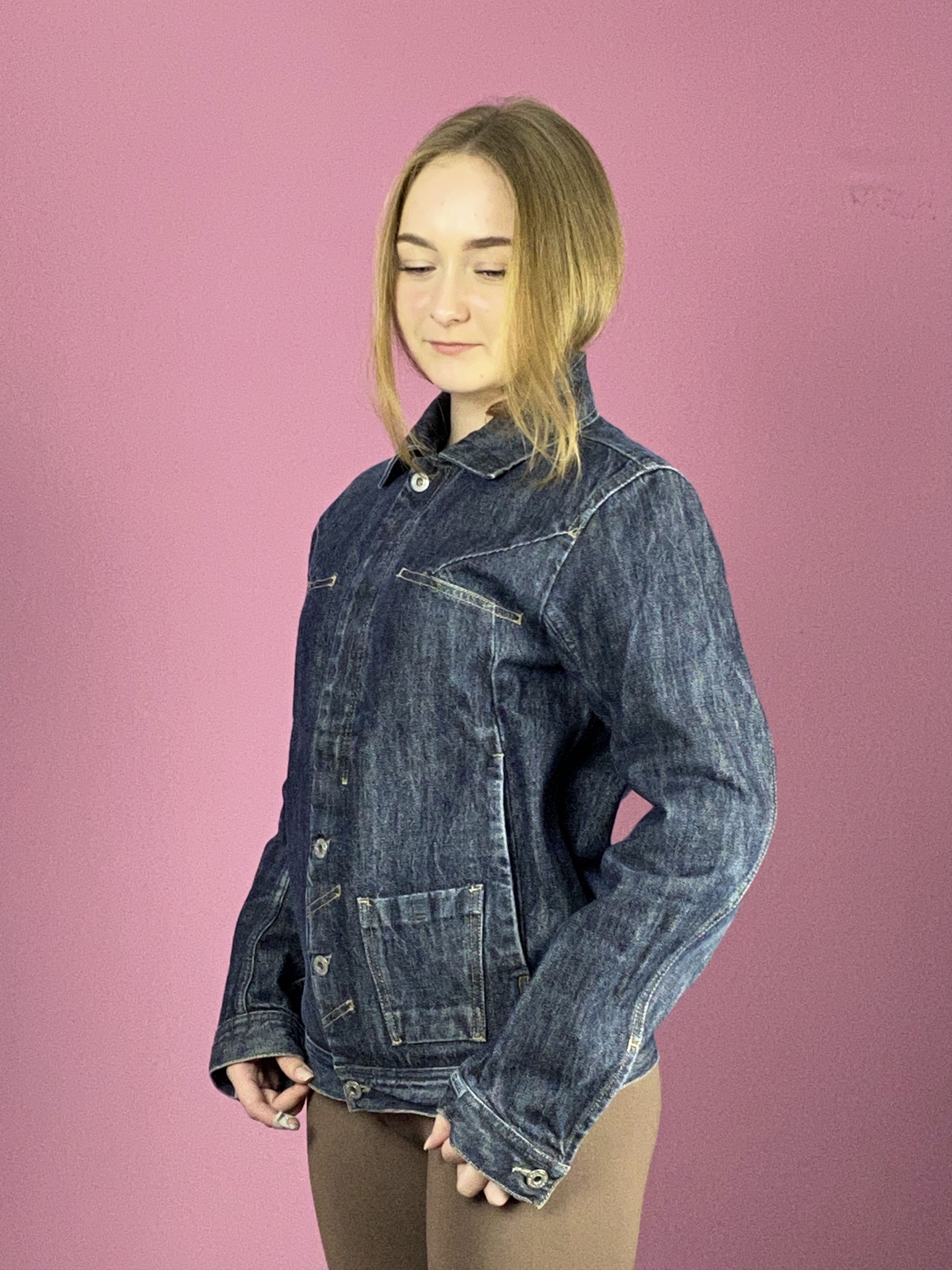 Diesel × Vintage Diesel Denim Jacket Vintage Women's Jean Jacket - Size S Size S / US 4 / IT 40 - 2 Thumbnail