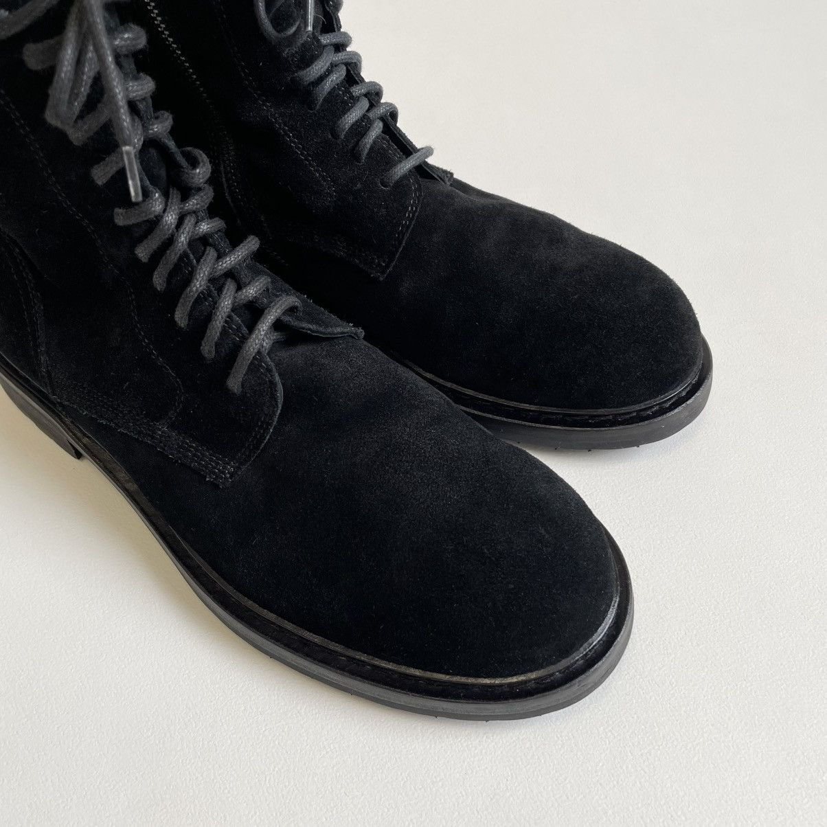Ann Demeulemeester A/W 13 Black Suede Combat boots Size US 9 / EU 42 - 4 Thumbnail
