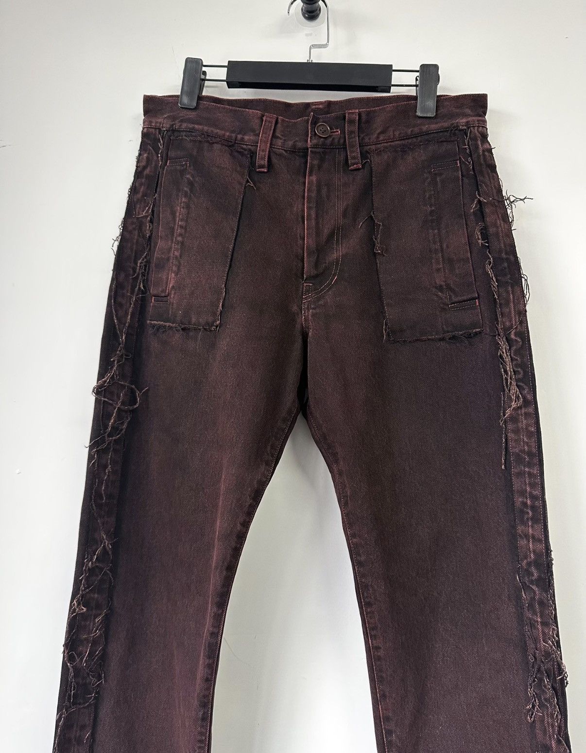 Yohji Yamamoto Yohji Yamamoto Pour Homme 2012AW Slim fit denim jeans K7 Size US 32 / EU 48 - 3 Thumbnail
