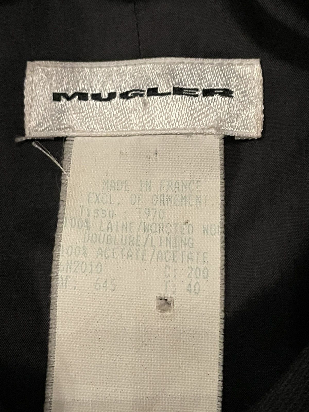 Mugler × Thierry Mugler Thierry Mugler 1990s archive vtg iconic belted wool coat Size S / US 4 / IT 40 - 12 Thumbnail