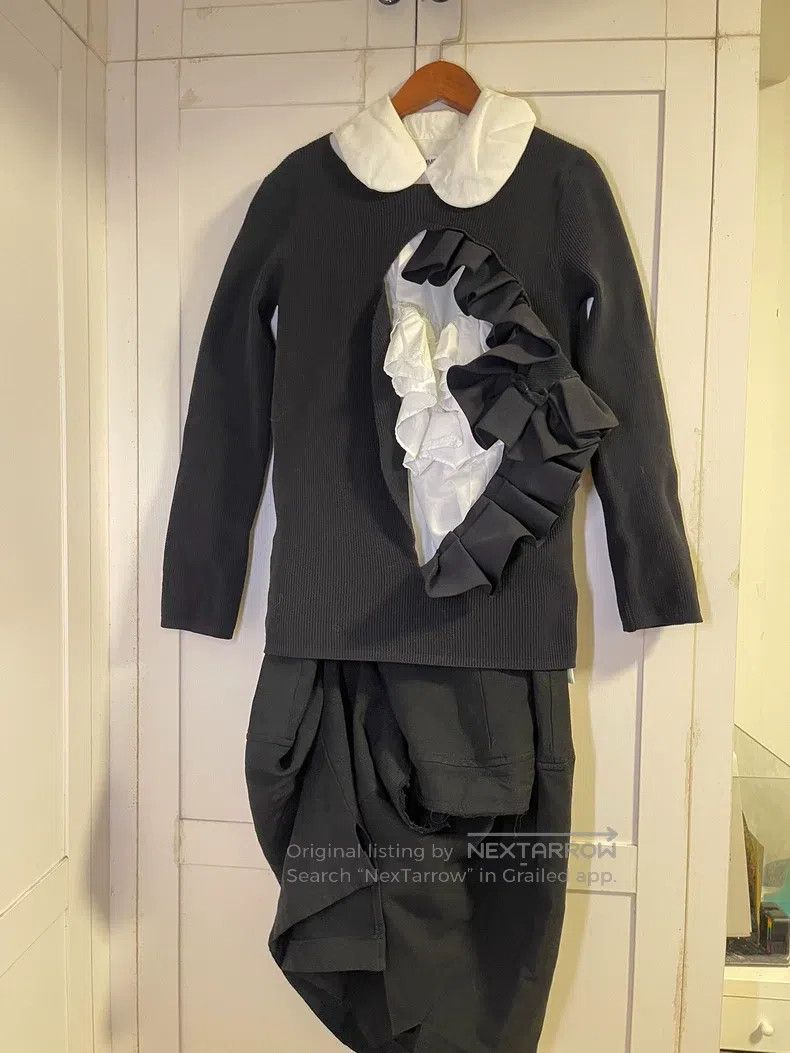 Comme des Garcons Comme Des Garcons Ripped Knit Sweater Size XS / US 0-2 / IT 36-38 - 3 Thumbnail