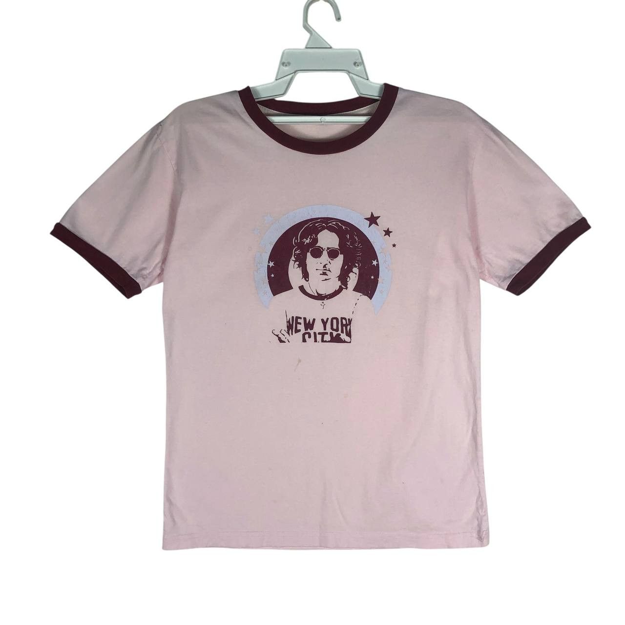 Vintage Vintage John Lennon New York City T-Shirt Size US M / EU 48-50 / 2 - 1 Thumbnail