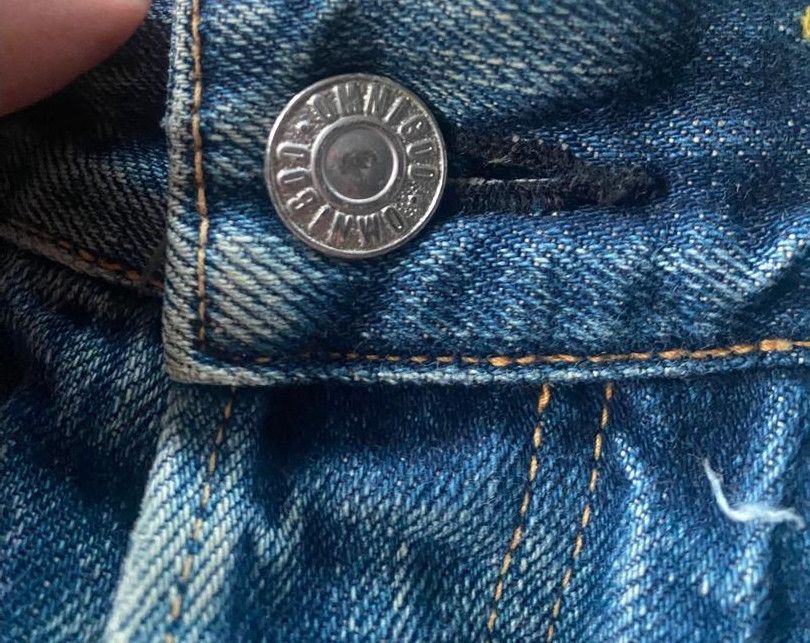 Japanese Brand 💥BEST OFFER💥Vintage Omigod Selvegde Distressed Denim Size US 31 - 10 Thumbnail