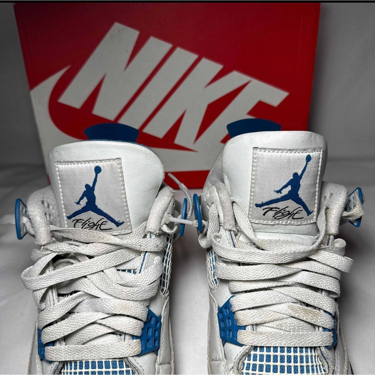 Jordan Brand × Nike Size 7.5 - Air Jordan 4 Retro Military Blue 2024 Men's Shoes Size US 7.5 / EU 40-41 - 9 Thumbnail