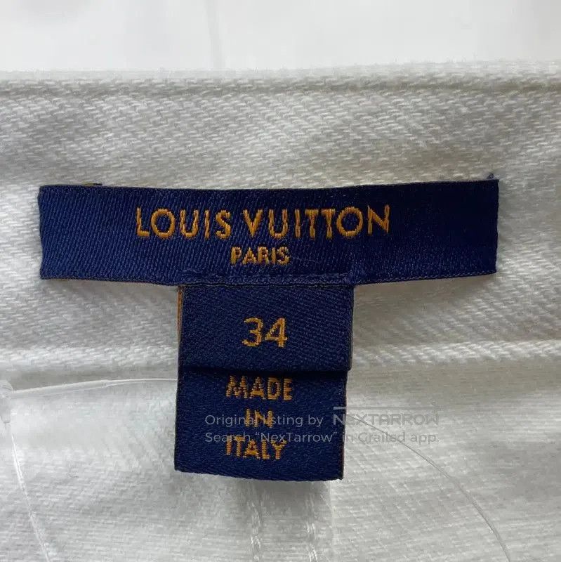 Louis Vuitton Louis Vuitton White Cotton Women's Skirt . Size 23" - 4 Thumbnail