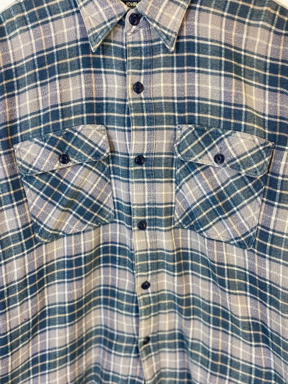 Big John vintage big john union made flannel shirt nice design Size US L / EU 52-54 / 3 - 3 Thumbnail