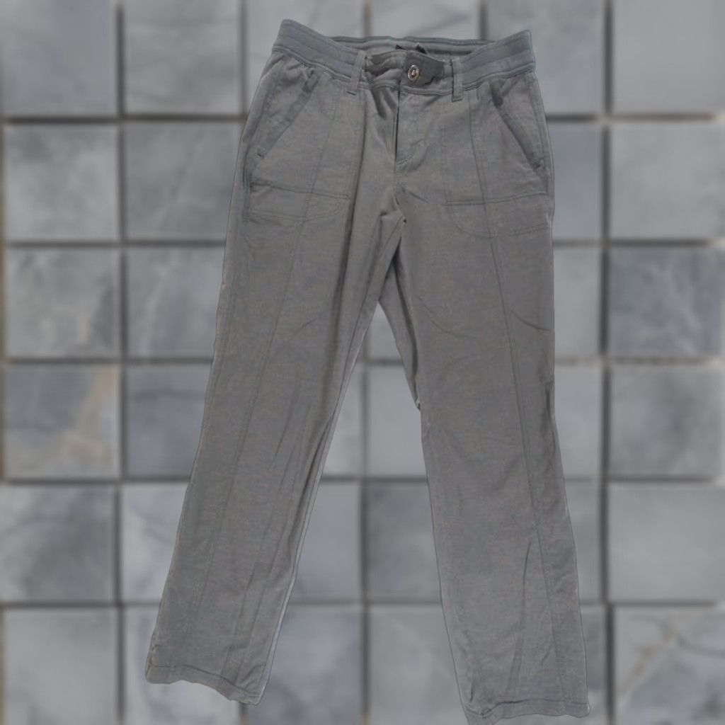 VINTAGE Kuhl Women's Chino Pants Size 10 Gray Outdoor Hike Camp Casual Stretch