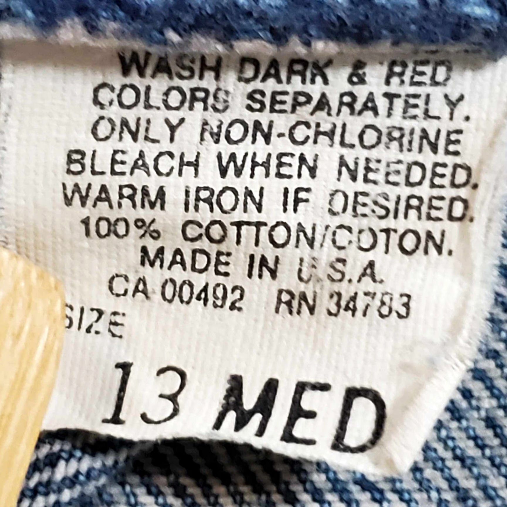 Lee VINTAGE Lee Jeans Women’s 13M Blue Medium Wash Straight Leg Made In USA Size 34" / US 12 / IT 48 - 2 Thumbnail