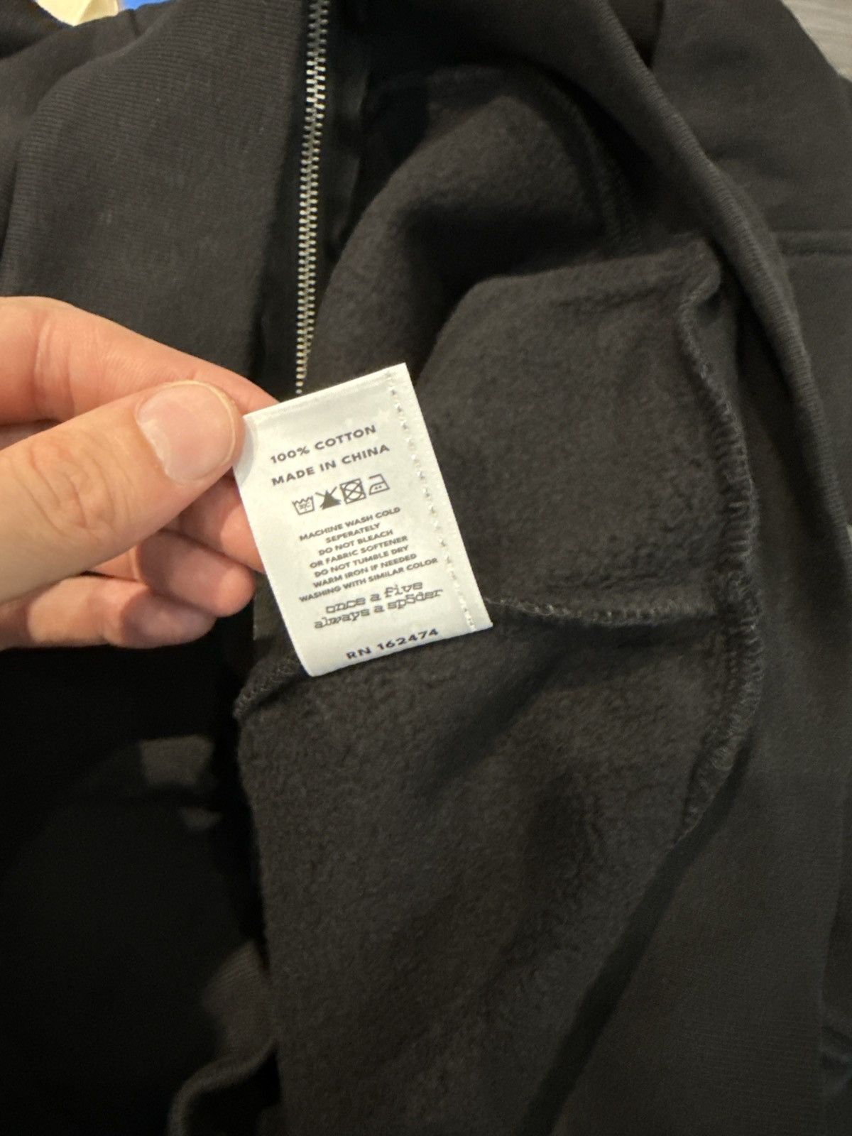 Sp5der Spider OG Web Phantom Zip Up Hoodie Size US L / EU 52-54 / 3 - 5 Thumbnail