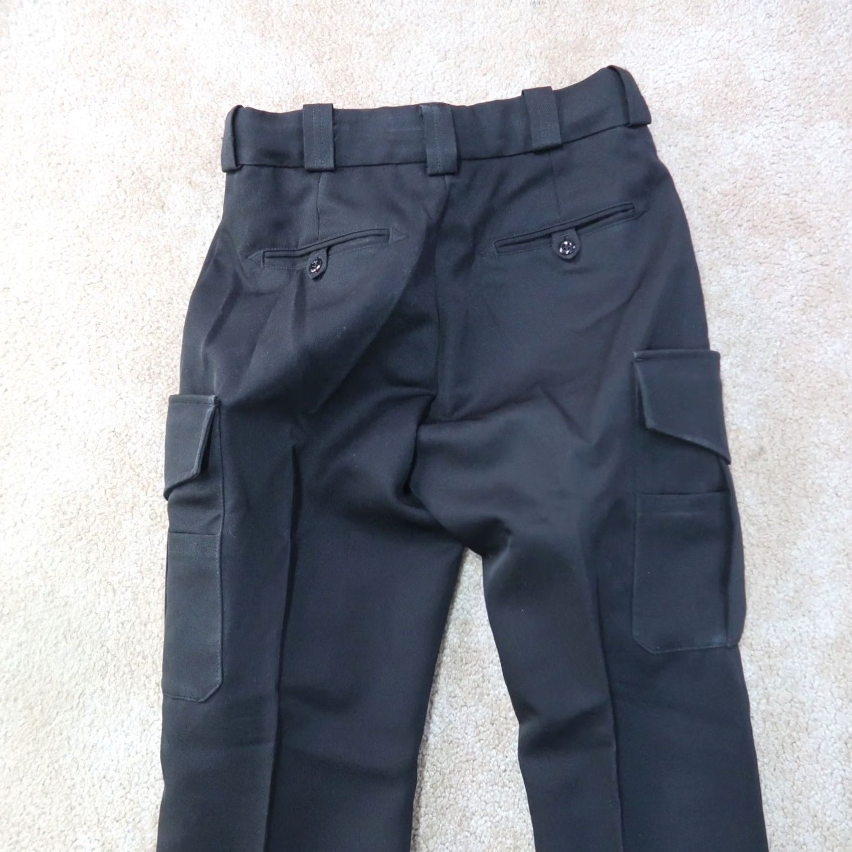 Vintage VINTAGE Blauer Cargo Pants Womens 4 Black Straight leg Cargo Pants tactical police Size 27" / US 4 / IT 40 - 6 Thumbnail