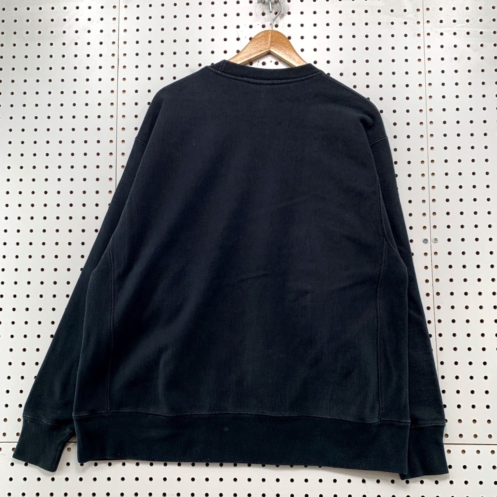 Champion Champion Sweatshirt Mens XL Black Reverse Weave Heavyweight Fleece 100% Cotton Crew Neck Pullover Regular Fit Size US XL / EU 56 / 4 - 2 Thumbnail