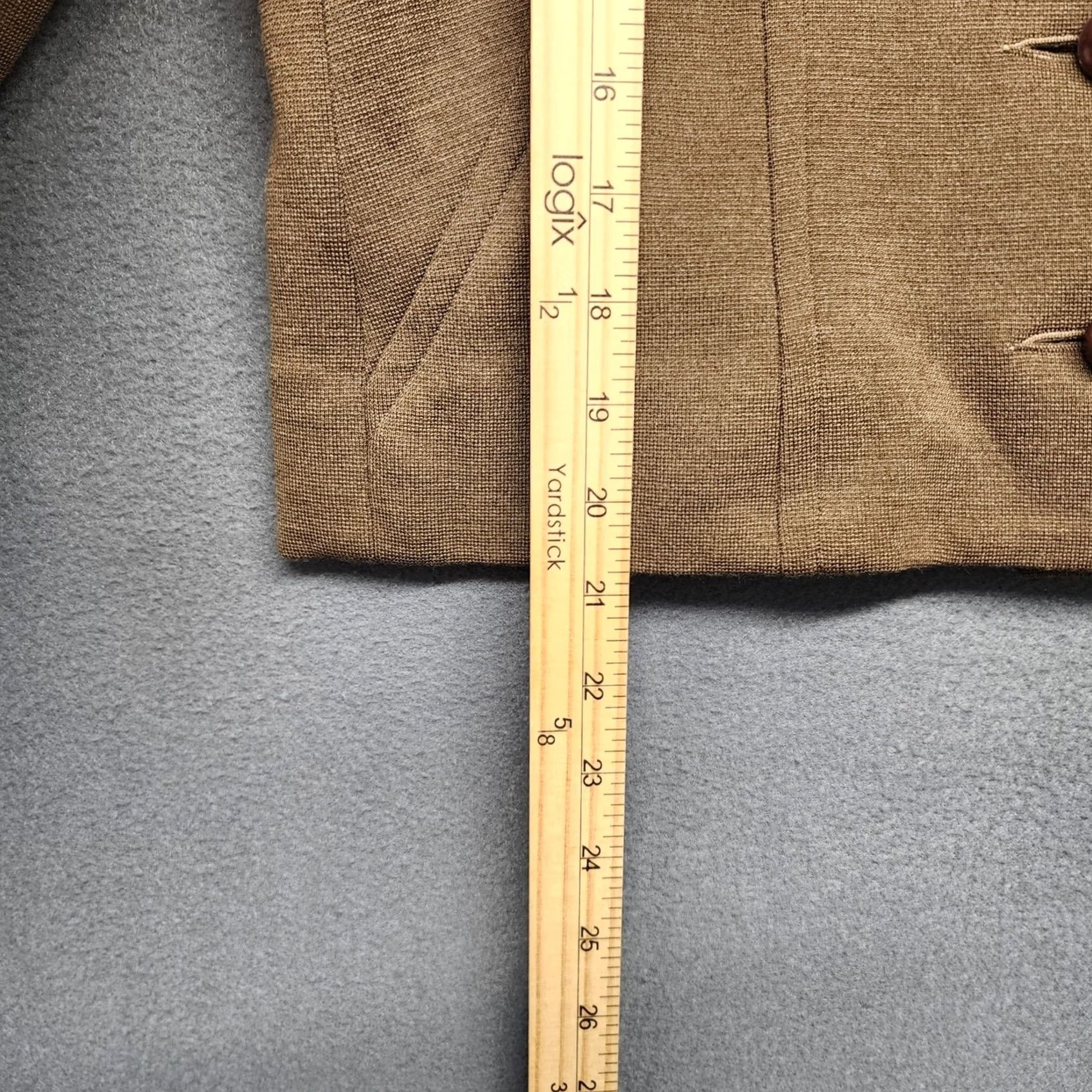 Vintage VINTAGE Kimberly Dress and Jacket Set Brown 100% Wool Union Made Classic Secretary/Geek Dress Suit M US Womens) Size M / US 6-8 / IT 42-44 - 7 Thumbnail