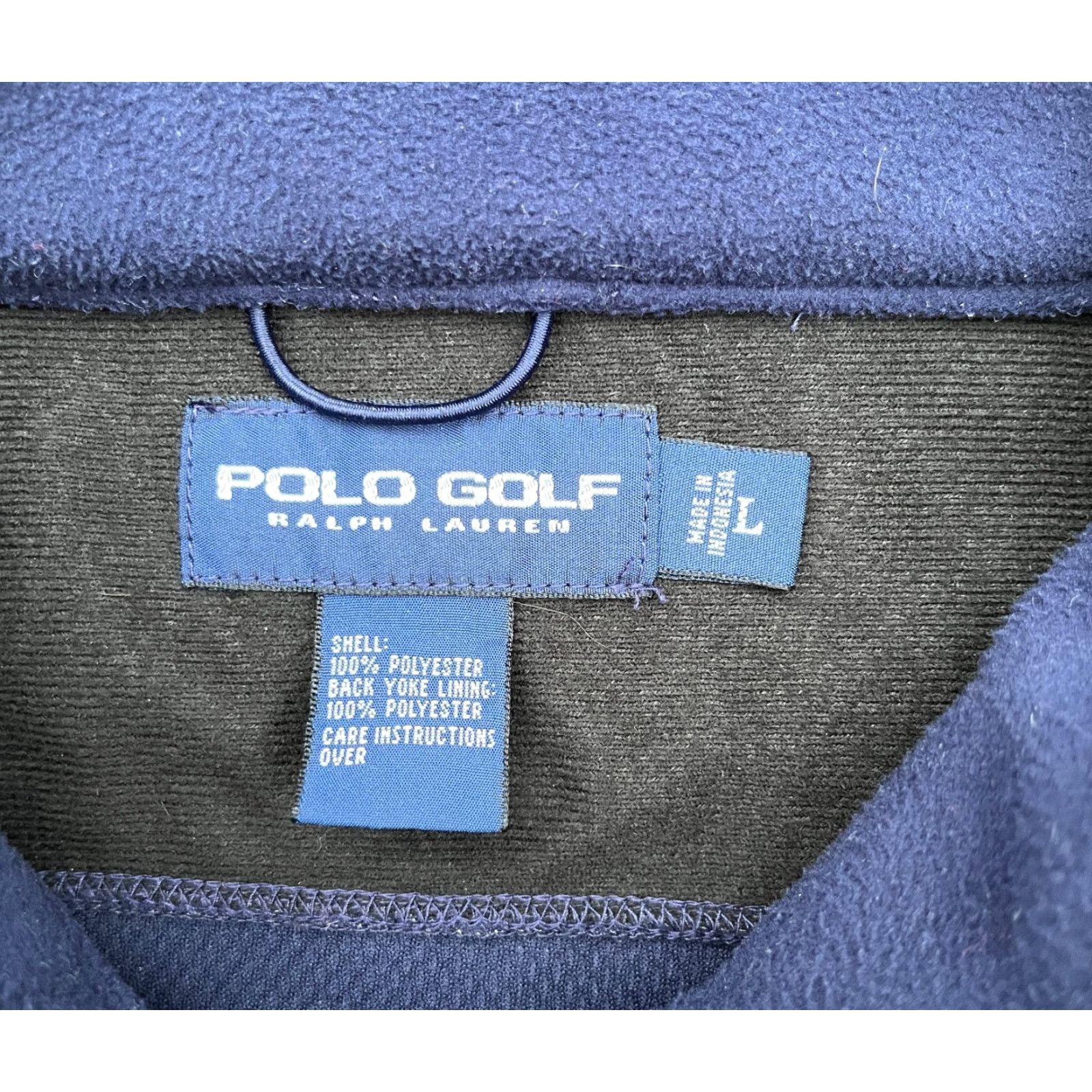 Polo Ralph Lauren Polo Golf Ralph Lauren Men’s Full Zip Fleece Vest L Navy Blue Size US L / EU 52-54 / 3 - 7 Thumbnail