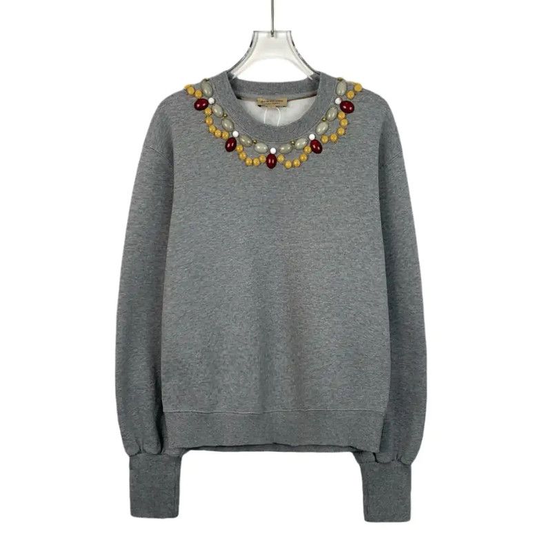 Burberry Burberry Gray Cotton Women's Sweatshirt Size M / US 6-8 / IT 42-44 - 1 Thumbnail