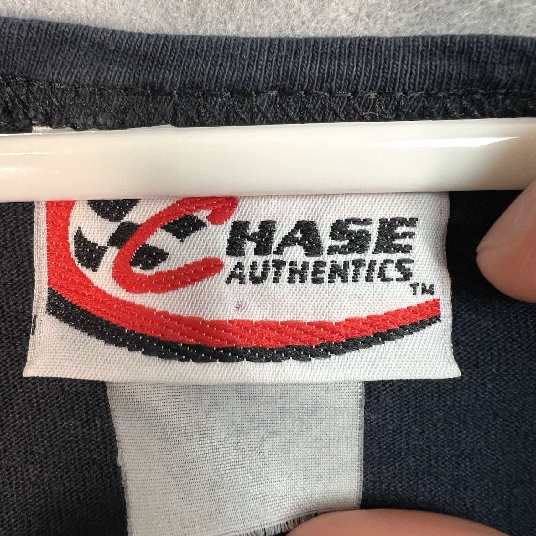 Chase Authentics VINTAGE Chase Authentic Tony Stewart Nascar Racing T Shirt XL Long Black V-Neck Mens Size US XL / EU 56 / 4 - 5 Thumbnail