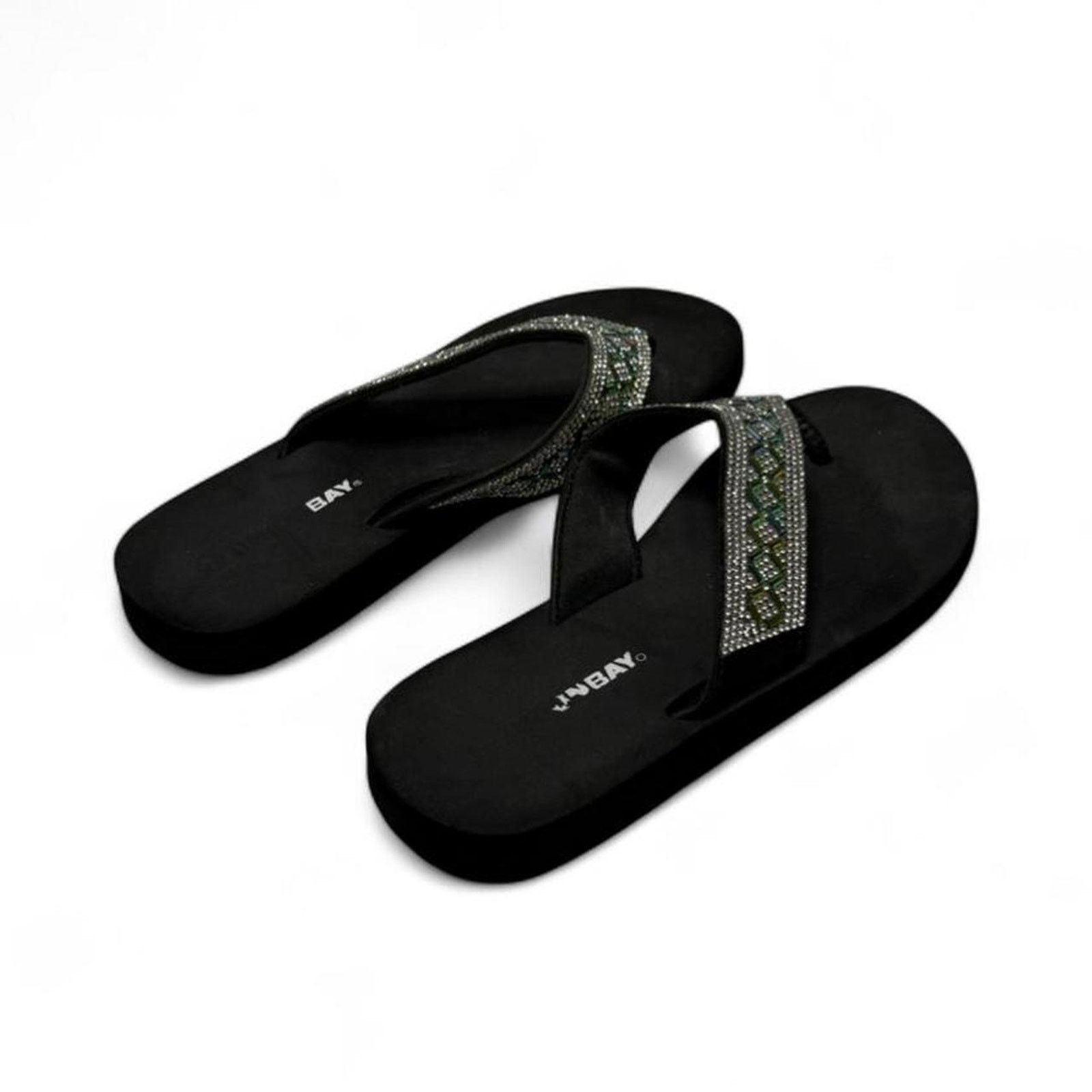 UNIONBAY Union Bay Y2K 2000s Sequin Sandals Super Comfy Size US 7 / IT 37 - 5 Thumbnail