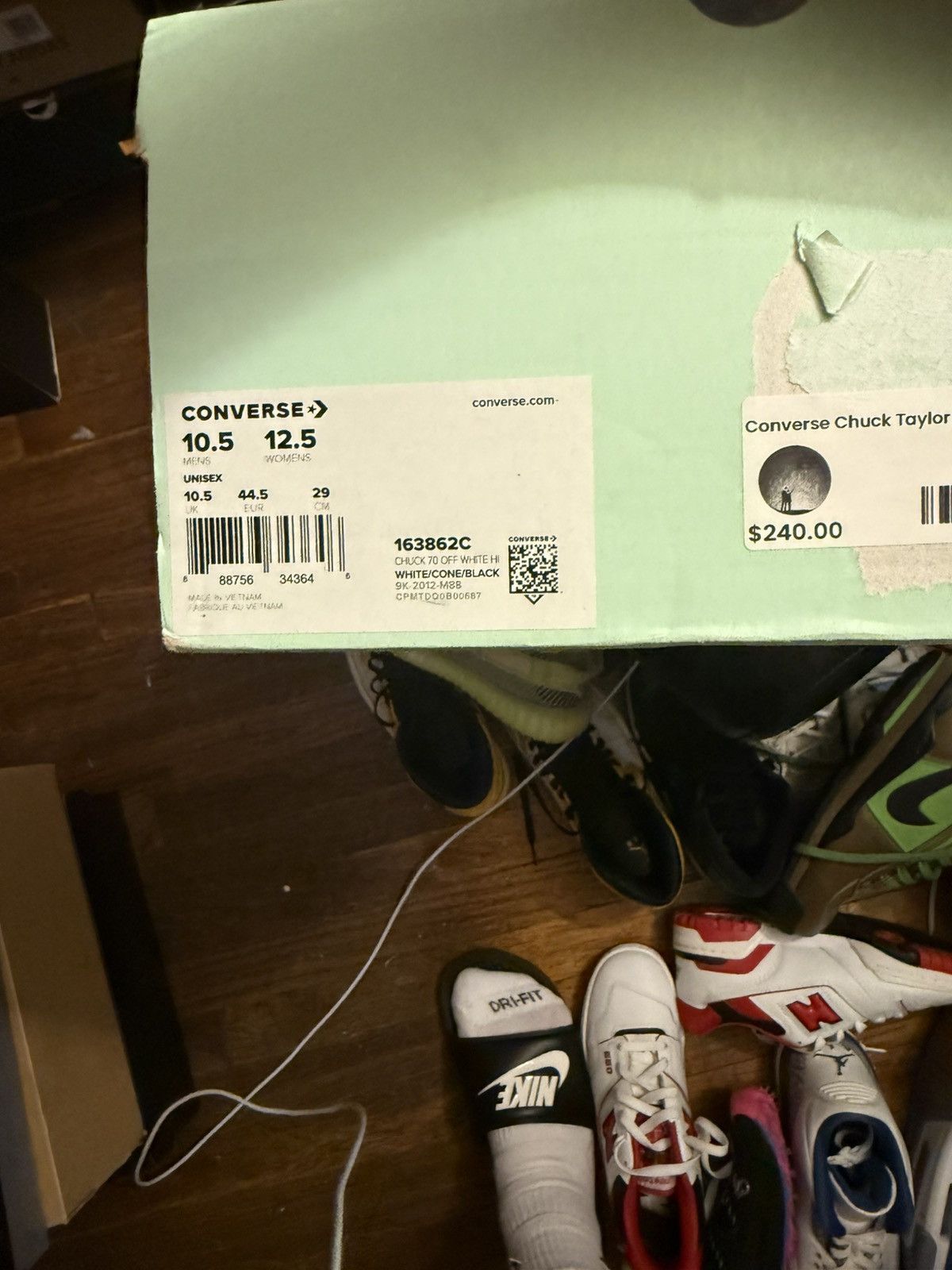 Converse Off white converse sz 10.5 ds Size US 10.5 / EU 43-44 - 5 Thumbnail