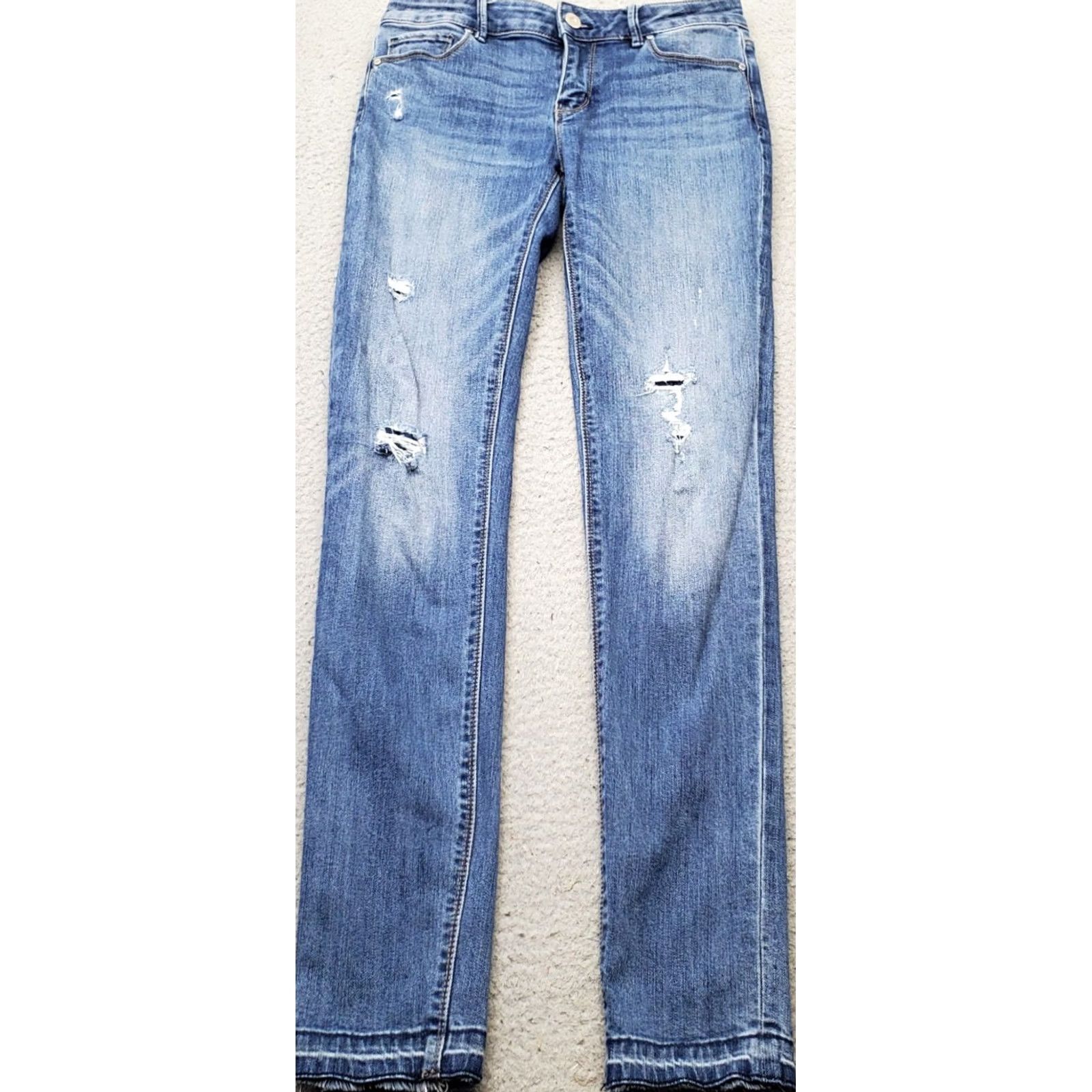 White House Black Market White House Black Market The Skimmer Jeans Womens Blue Denim Faded Streetwear 0 XS? Size 25" / US 0 / IT 36 - 2 Thumbnail