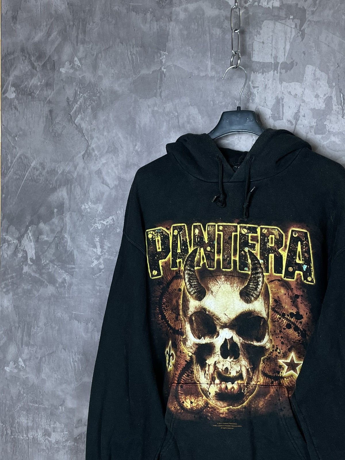 Band Tees × Vintage Vintage Pantera Unscarred Graphic Logo Print Black Hoodie Size US L / EU 52-54 / 3 - 3 Thumbnail