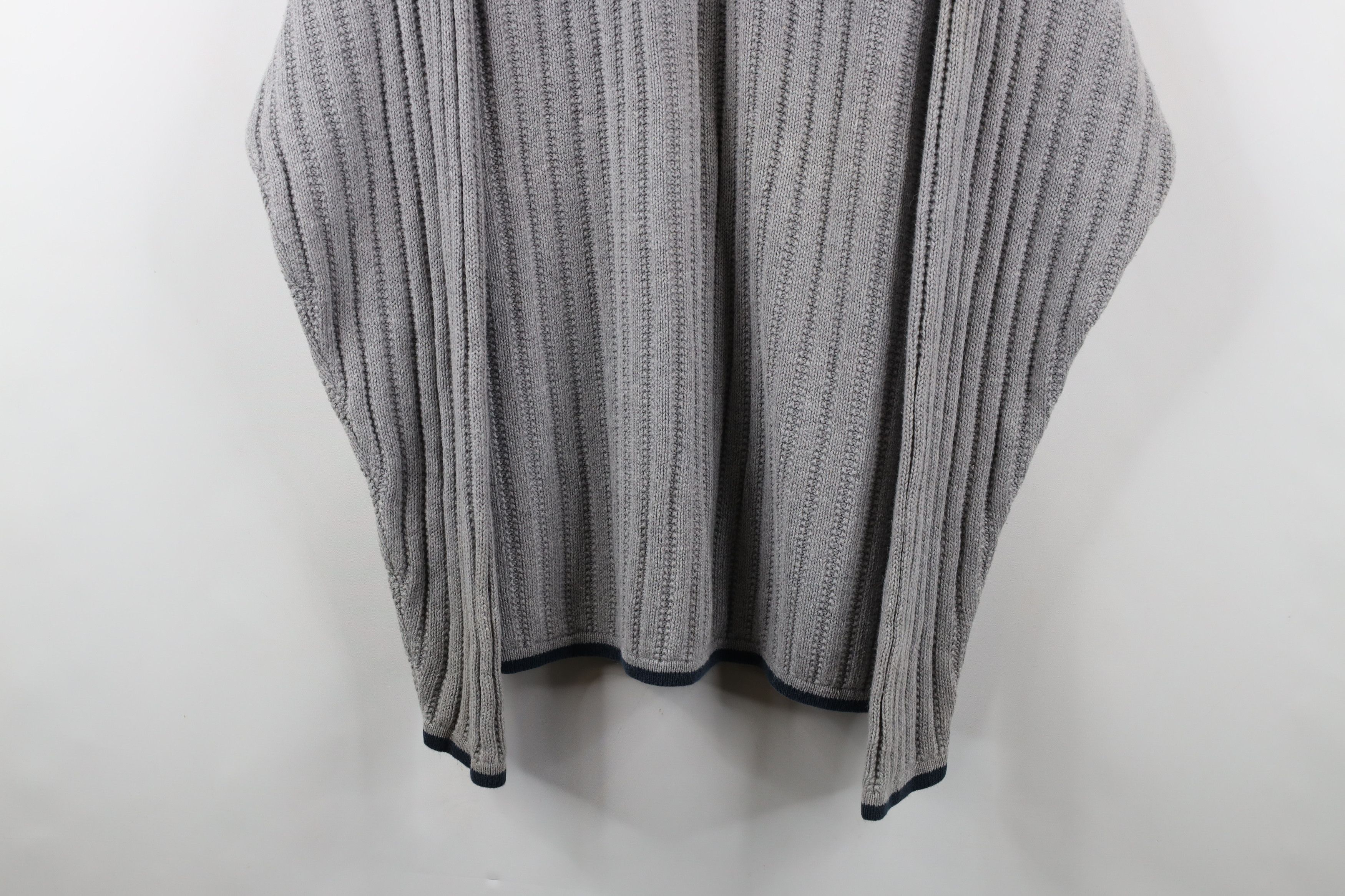 Vintage Vintage 90s Streetwear Thermal Ribbed Knit Henley Sweater Size US M / EU 48-50 / 2 - 3 Thumbnail