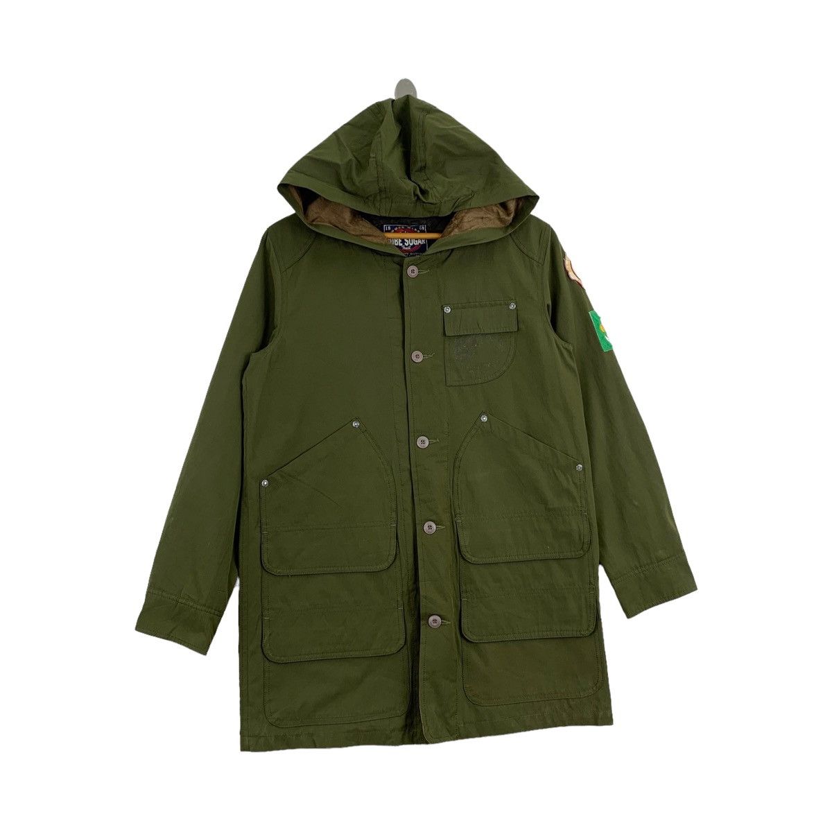 Japanese Brand CUBE SUGAR Japanese Brand Army Design Hoodie Parka Jacket Size US S / EU 44-46 / 1 - 9 Thumbnail