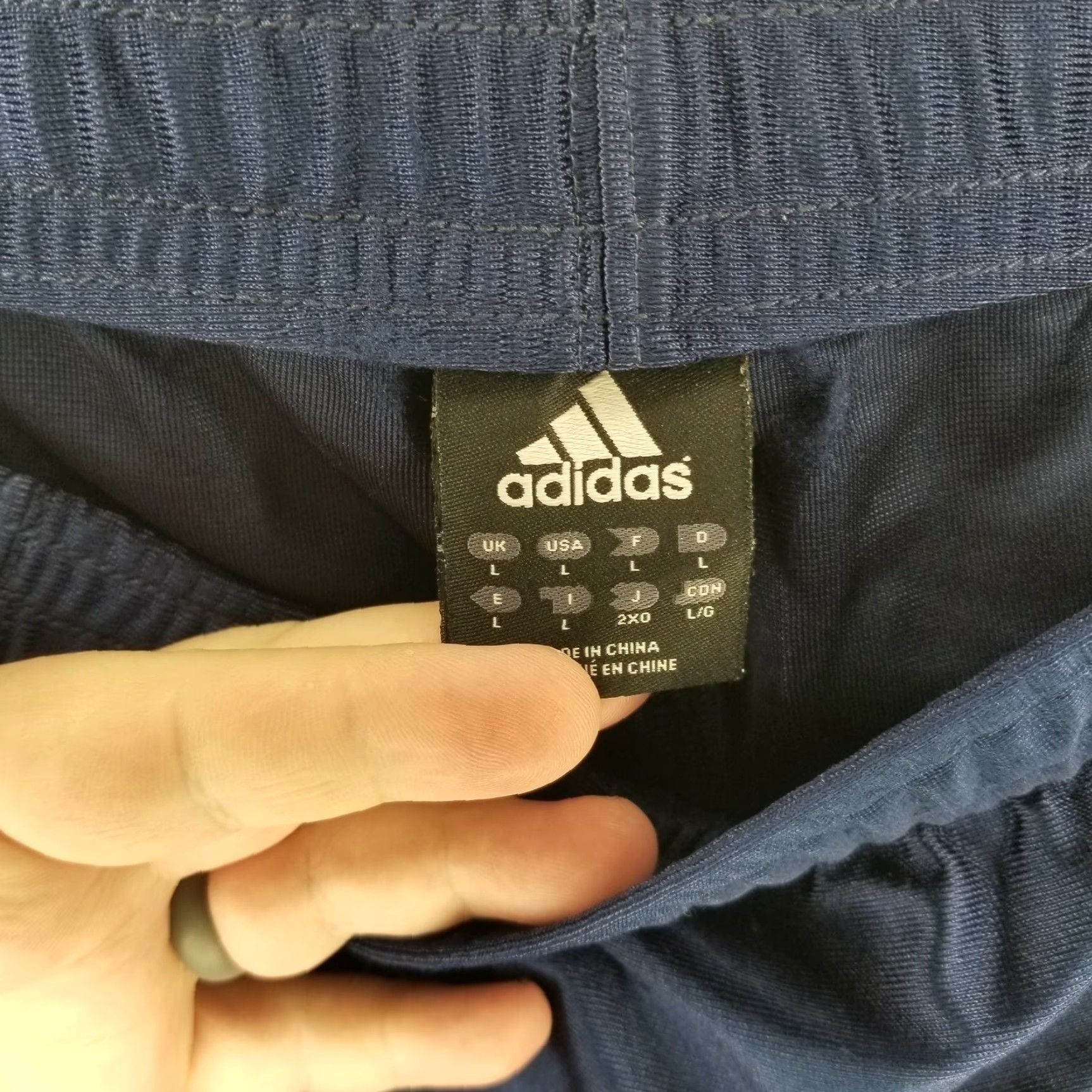 Adidas Adidas Mens Blue Breakaway Track Pants Size L Size US 33 - 3 Thumbnail