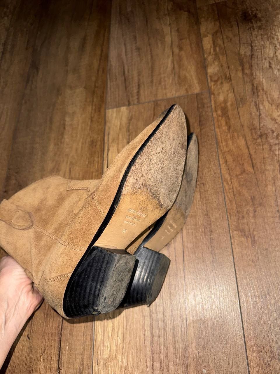 Isabel Marant Isabel Marant Dewina Suede Western Boots Camel 38 Size US 8 / IT 38 - 9 Thumbnail