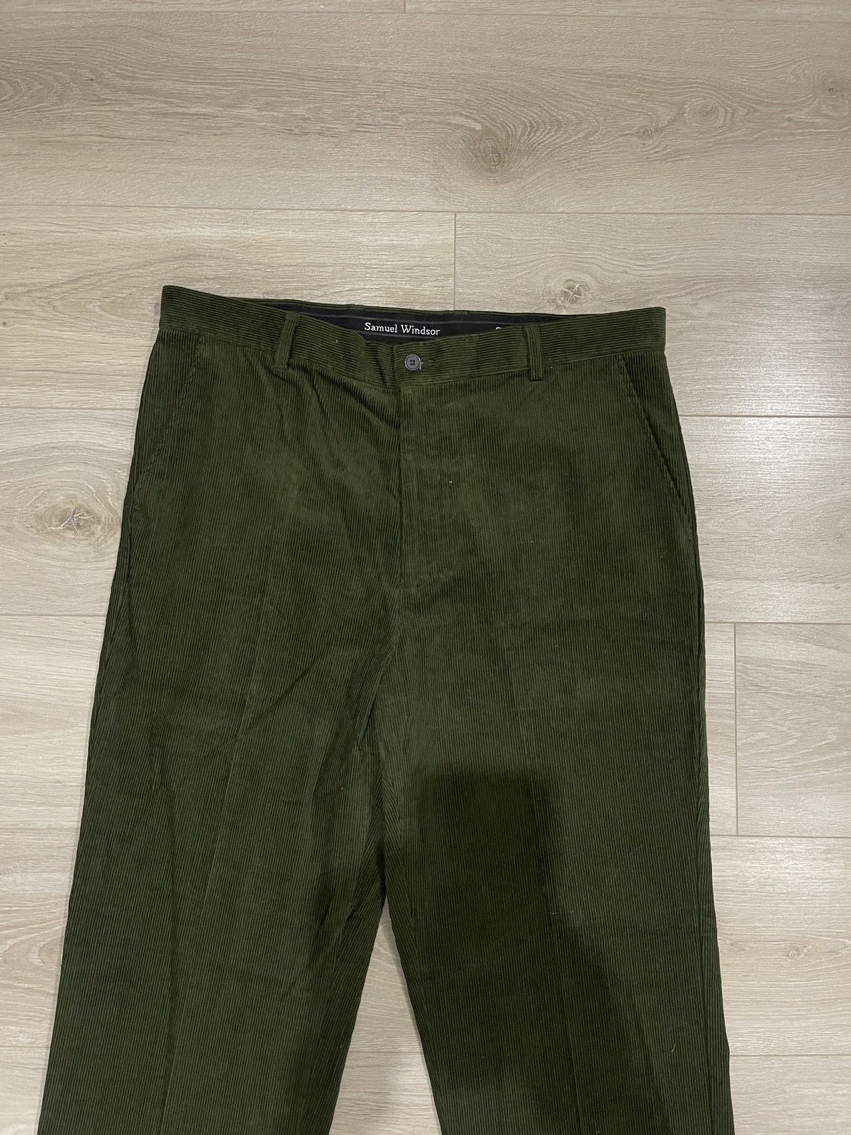 Vintage Vintage casual khaki corduroy pants W38 samuel windsor Size US 38 / EU 54 - 2 Thumbnail