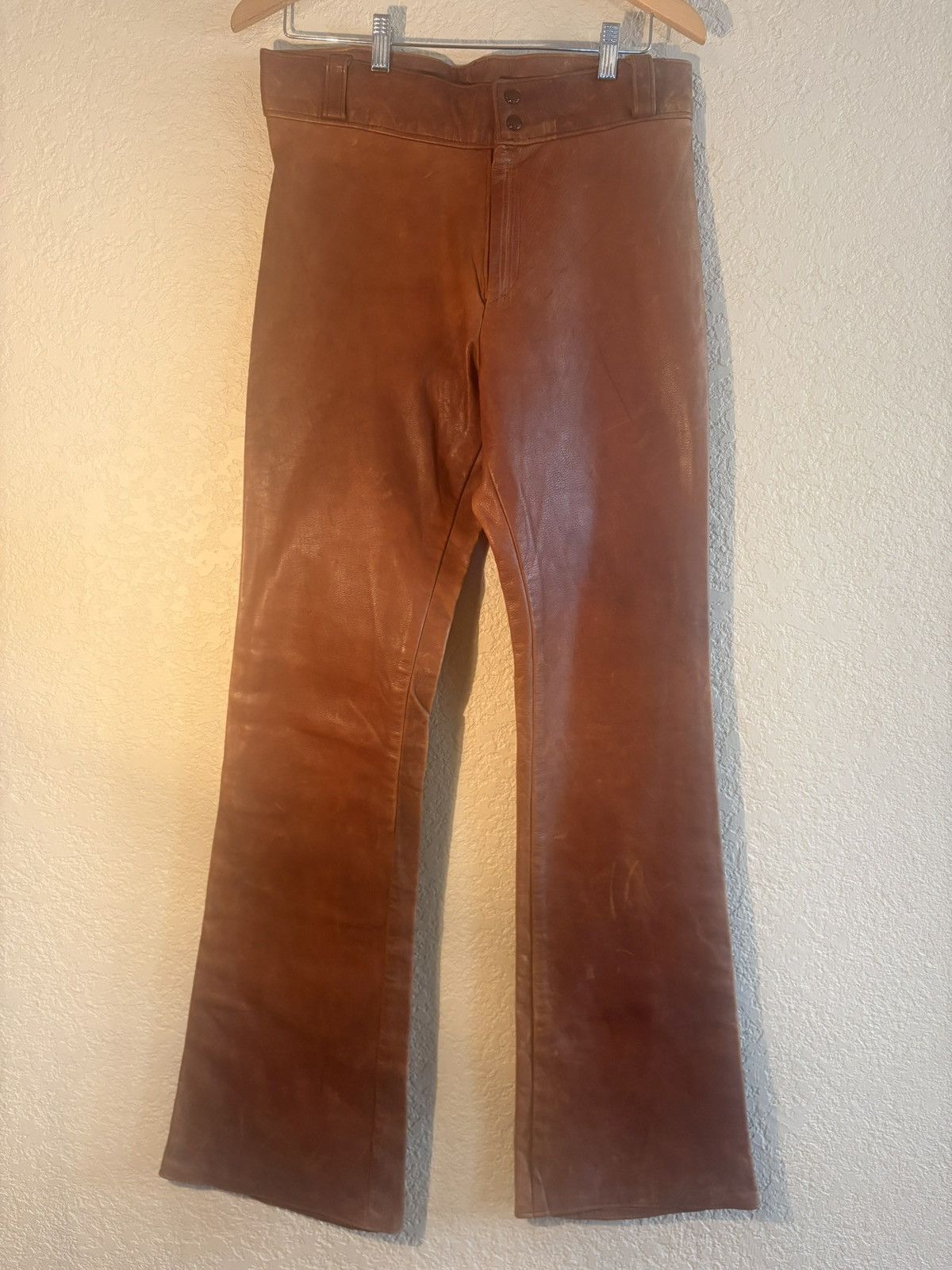 Other Handmade Leather Pants – Men’s Bootcut – Soft Deerskin? –90s Size US 32 / EU 48 - 2 Thumbnail