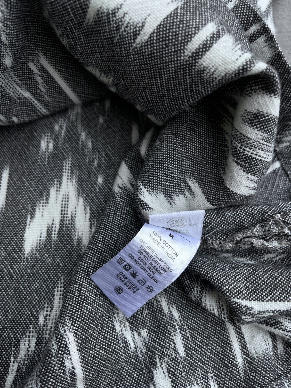 Stussy × Vintage Vintage STUSSY 1/2 Zip Aztec Ethnic Shirt Cotton Size US M / EU 48-50 / 2 - 9 Thumbnail