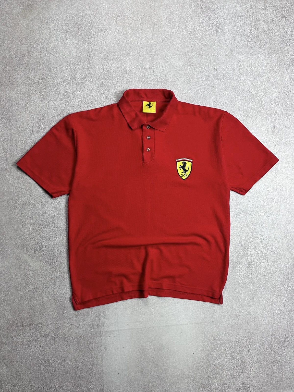 Ferrari Vintage 1996 Ferarri F-1 Racing Y2K Polo Shirt L Size US L / EU 52-54 / 3 - 1 Thumbnail