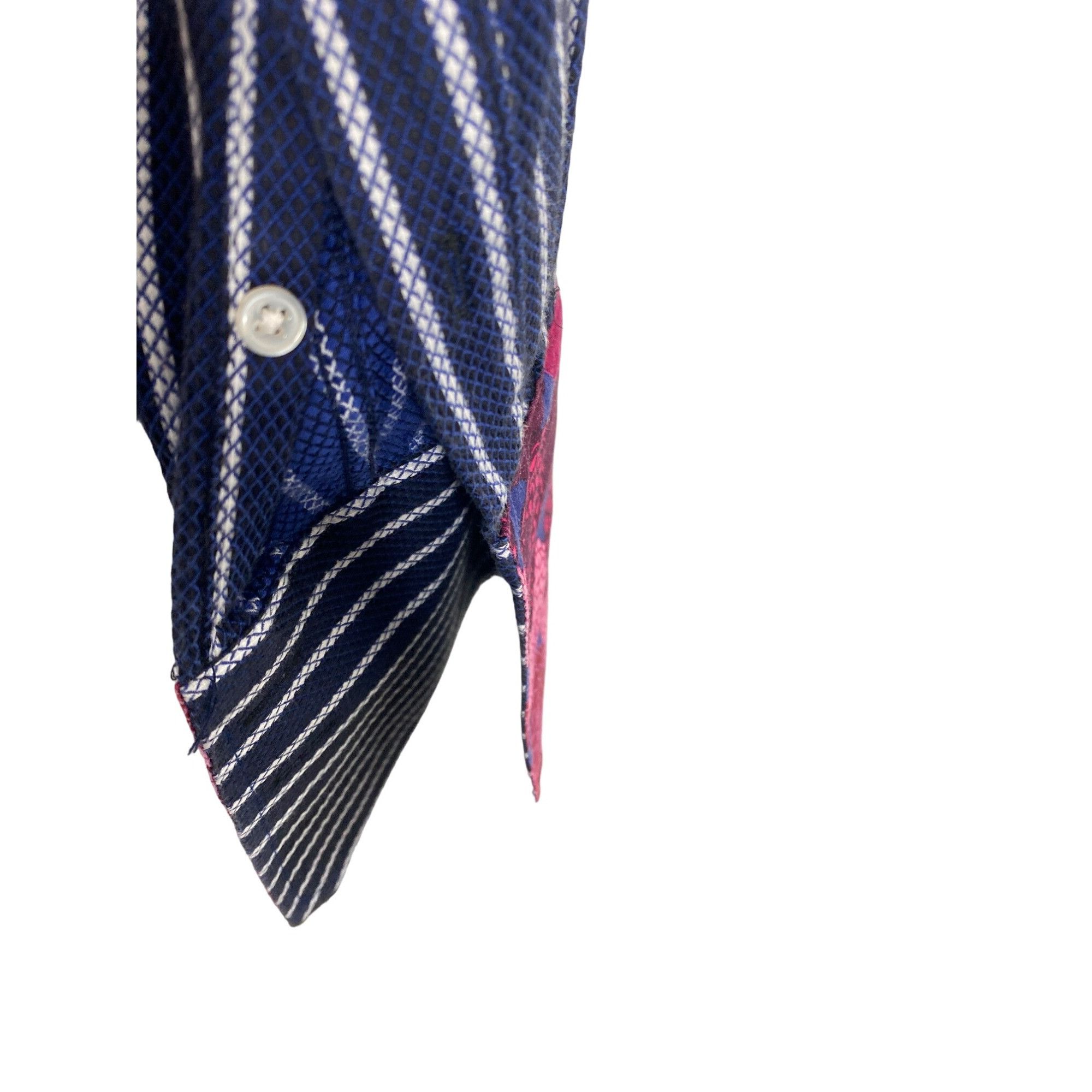 Luchiano Visconti LUCHIANO VISCONTI MEN'S 2 PLY COTTON FRENCH CUFF DRESS SHIRT Size US XL / EU 56 / 4 - 6 Thumbnail