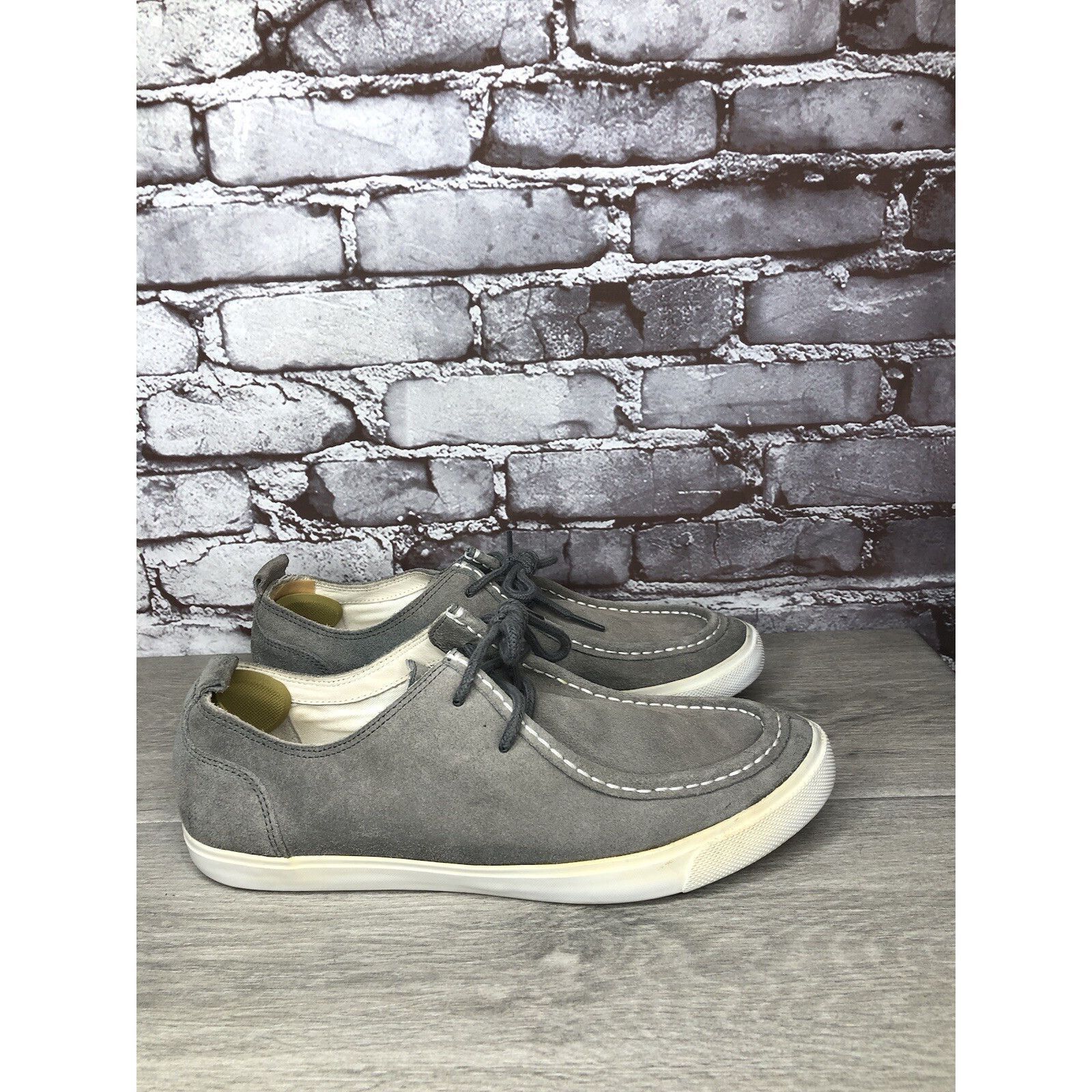 Cole Haan Cole Haan Air Berge Gray Suede Moc Toe Lace Up Sneaker Shoes Size US 10 / EU 43 - 1 Thumbnail