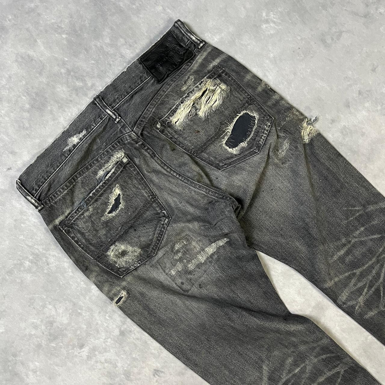 Number (N)ine 2000s Japanese RRL Ppfm Tornado Distressed Raw y2k Lgb Ifsix Size US 29 - 3 Thumbnail
