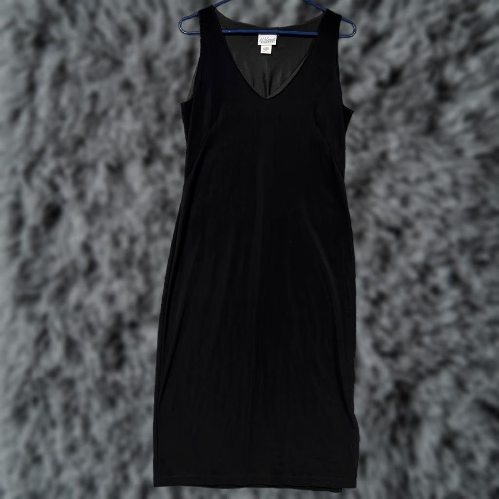 Willi Smith VINTAGE Willi Smith Dress M LBD Minimalist Corporate Goth Office Tech Chic Shirt? Size M / US 6-8 / IT 42-44 - 1 Thumbnail