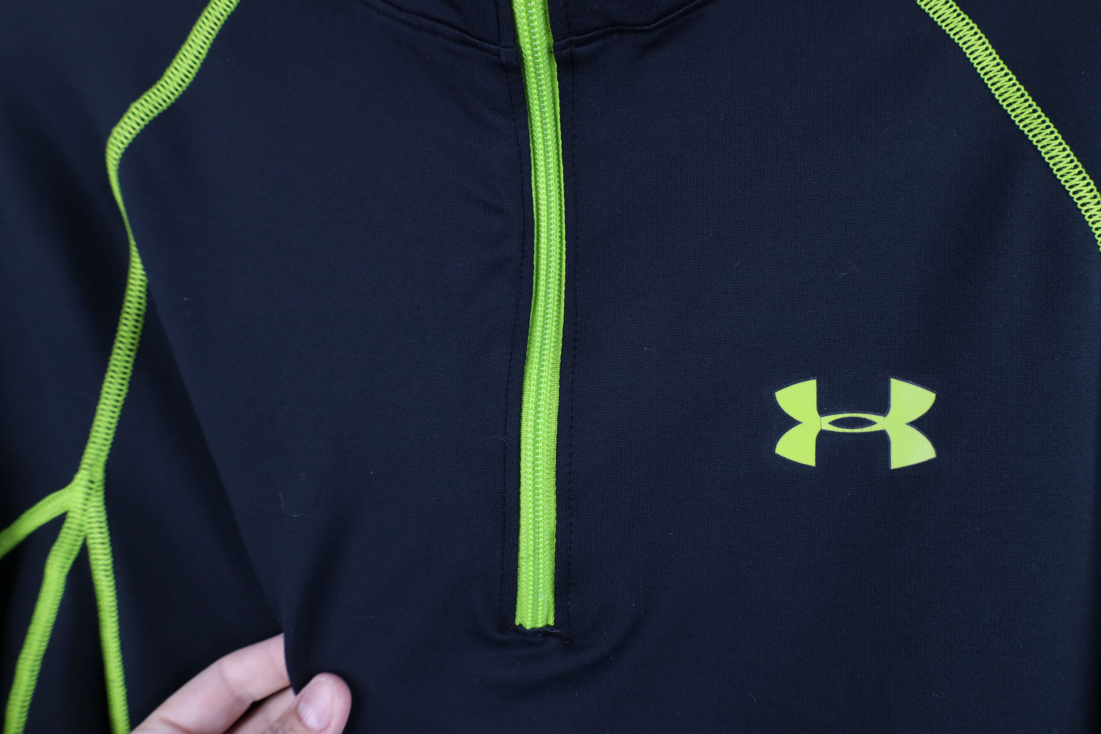 Under Armour × Vintage Under Armour Fleece Lined Half Zip Pullover Top Black Size US M / EU 48-50 / 2 - 6 Thumbnail