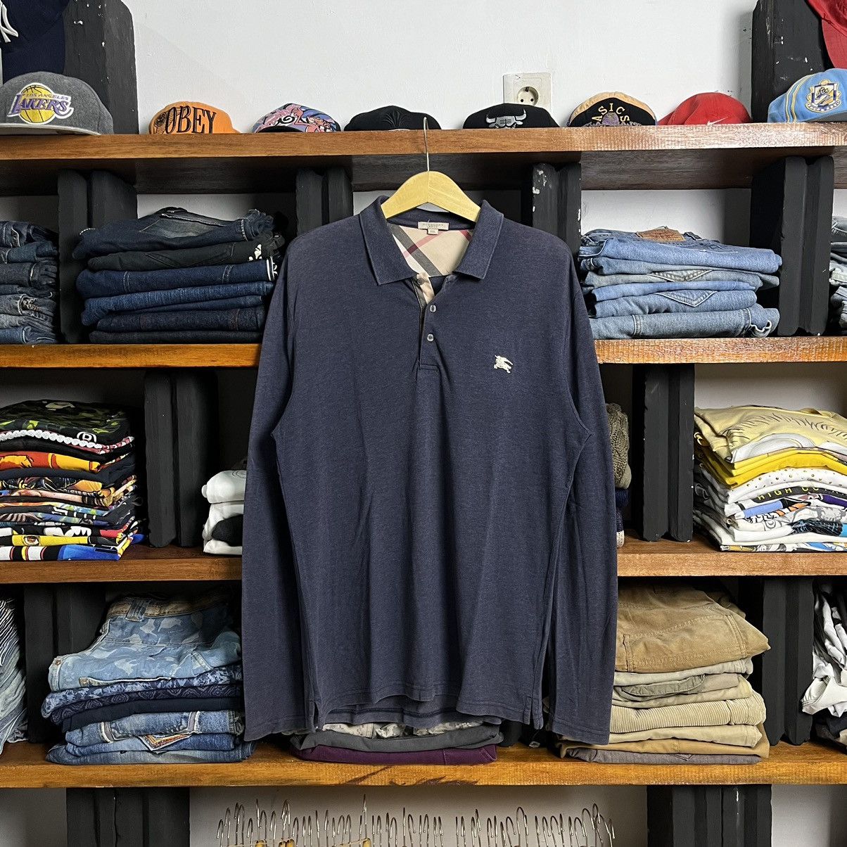 Burberry × Burberry Prorsum Burberry Nova Check Steel Logos Poloshirt Size US S / EU 44-46 / 1 - 1 Thumbnail